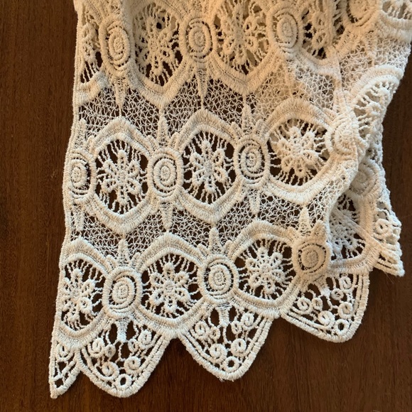 Ivory Crochet Cardigan S/M - Picture 3 of 4